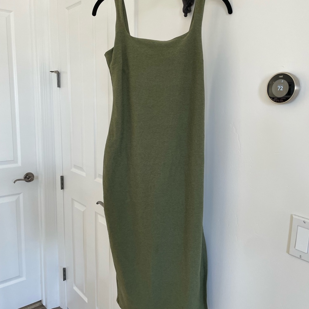 Beyond Yoga Sage Green Midi Dress